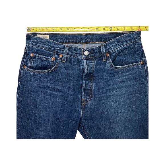 Levi’s Premium 501 Button Fly Jeans Womens W33 L30 Straight Leg 100% Cotton NWT - Picture 4 of 14